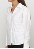 Белая однотонная блузка Vogue демисезонная