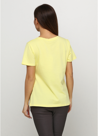 Желтая футболка с рисунком Evis