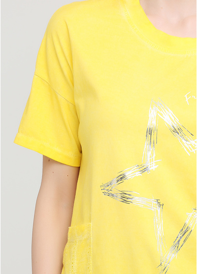 Жовта літня футболка Made in Italy