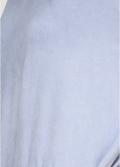 Серо-голубое платье миди H1 с абстрактным узором