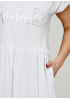 Светло-серое платье платье-футболка New Colection с надписью