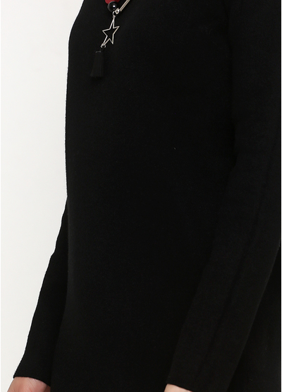 Черное повседневное платье футляр Melody Maker однотонное