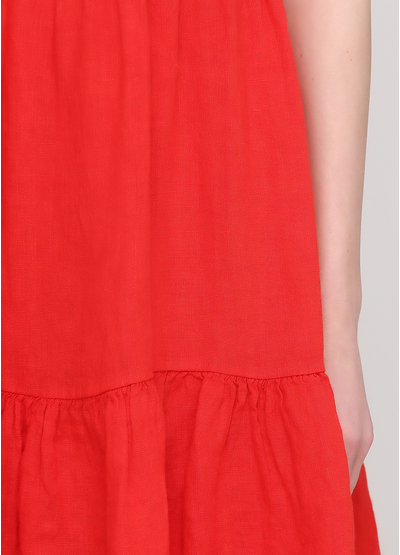 Червона кежуал сукня а-силует Made in Italy однотонна