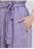 Светло-фиолетовое кэжуал платье клеш Made in Italy однотонное