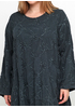 Темно-серое повседневное платье оверсайз New Collection фактурное