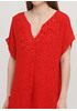 Красное кэжуал платье оверсайз Made in Italy однотонное