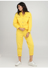 Костюм (куртка, брюки) New Collection брючный однотонный жёлтый кэжуал хлопок